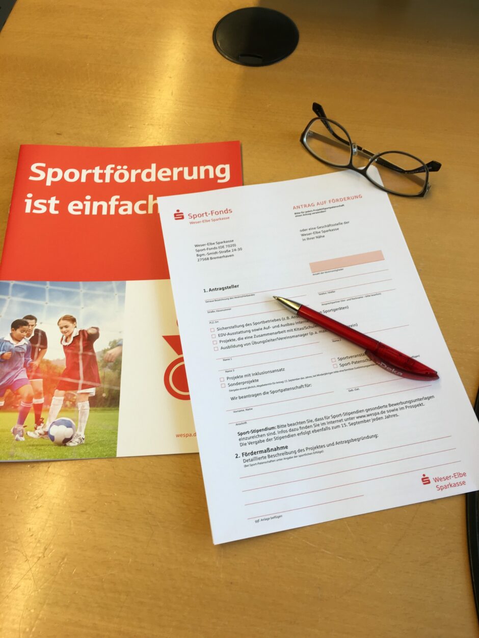 Gefördert werden ist einfach – Sport-Fonds der Weser-Elbe Sparkasse