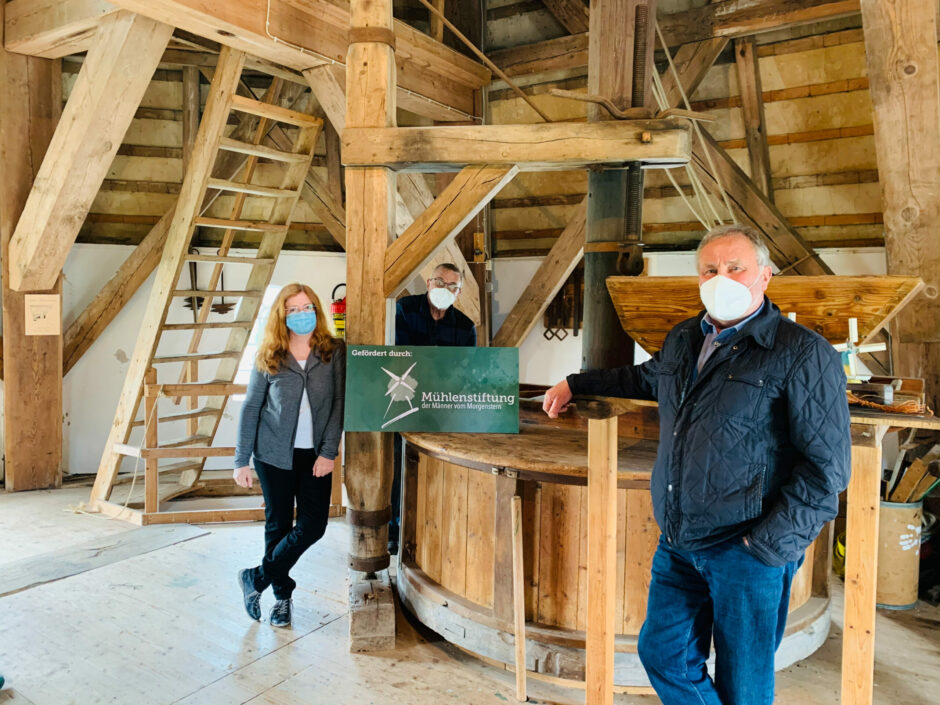 Maroder Windbalken: Mühlenstiftung fördert