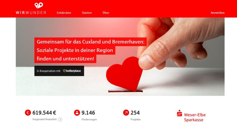 Wunschmarathon auf dem Spendenportal der Weser-Elbe Sparkasse macht Wünsche wahr